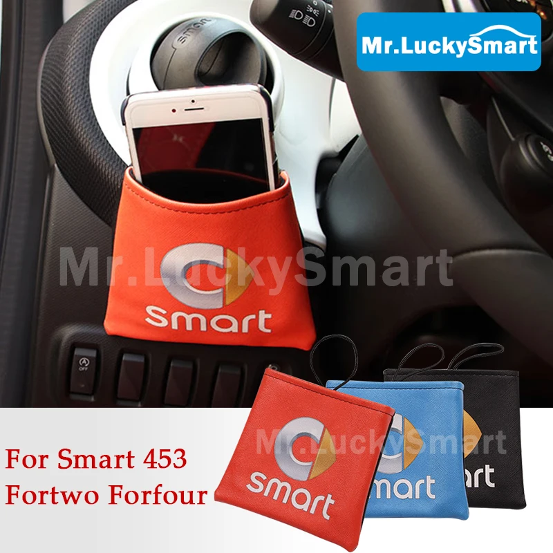 

Кожаная сумка для автомобильного кондиционера, отделочная сумка для хранения воздуха для Mercedes Smart 453 Fortwo Forfour, товары для интерьера