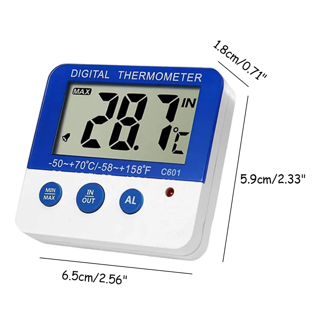 

Fridge Freezer Thermometer Digital Temperature Sensor Sensor Heating Coolingwith LED Indicator For Kitchen