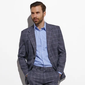 Костюмы tailormocy, приталенные серые костюмы с окошком, изготовленные на заказ серые клетчатые костюмы в клетку для мужчин, элегантные мужские костюмы