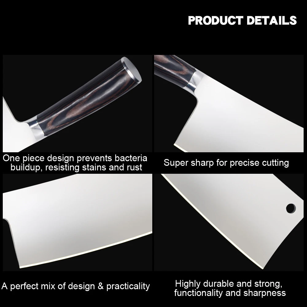 Кухонный нож MYVI профессиональный шеф-повар из нержавеющей стали с цветной