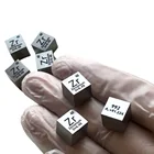 Куб Zr из 99,2 чистого циркония высокой чистоты, резной элемент, Периодическая таблица, 10 мм