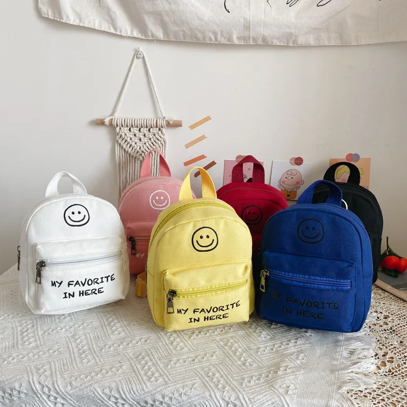Детский рюкзак в Корейском стиле Новинка лета 2020 милый со смайликом детский мини