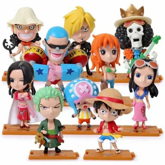 Аниме One Piece Q Edition 10 моделей Usopp Luffy dine Me Frankie Robin Sanji Soron пакет ручной работы|Игровые