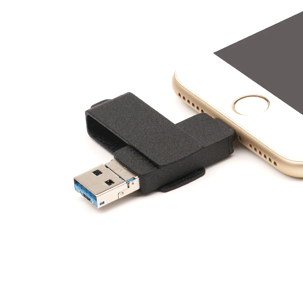 Сверхзвуковой мобильный USB флеш накопитель 3 в 1 из металла frost 128 ГБ 32 64 Гб Флешка