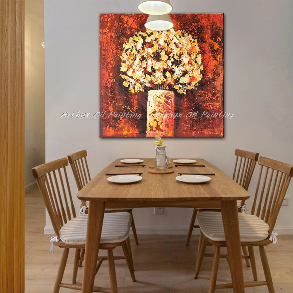 Arthyx Ручная роспись холст Картина маслом настенное Искусство Современная