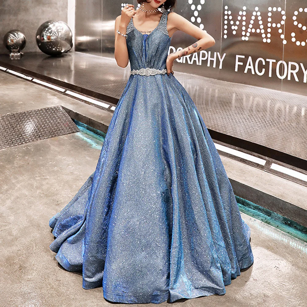 2020 Для женщин класса люкс для выпускного вечера линия вечернее вечерние