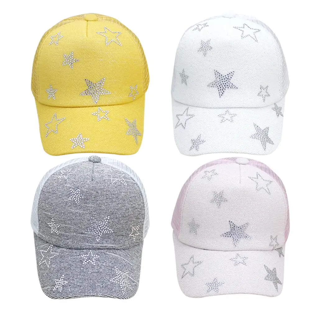

Hot Sale Baby Hat Skillful Manufacture Lovely Cute Children Boy Girl Summer Breathable Mesh Stars Peaked Cap Sun Hat