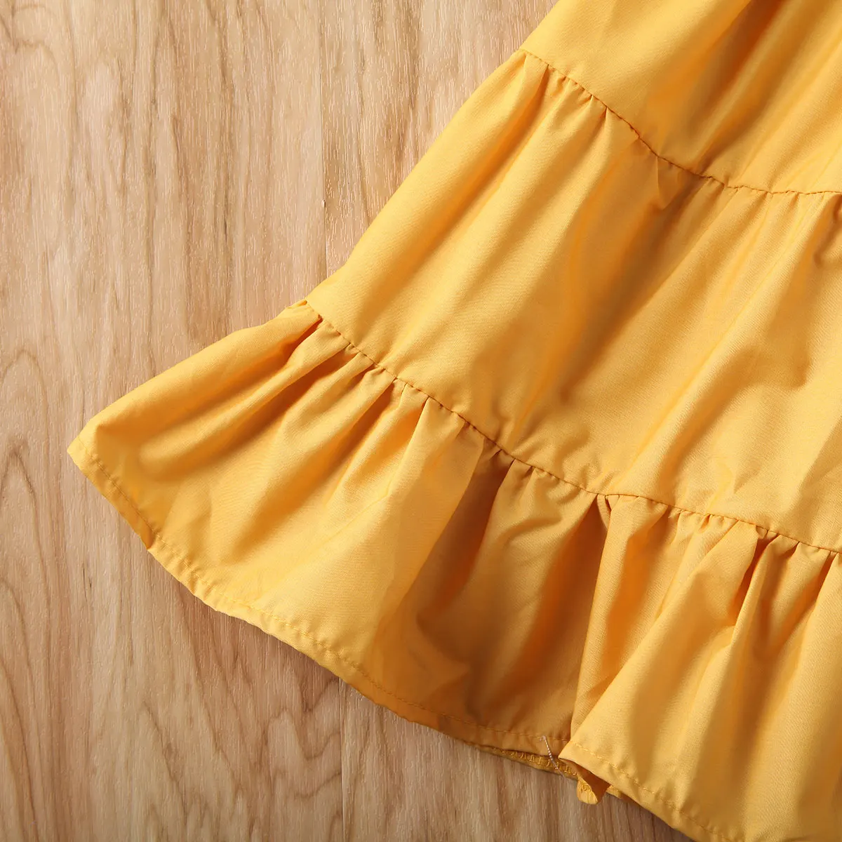 

Toddler Kids Baby Girls Off Shoulder Ruffle Top + High Waist Elastic Waist Dress + Headband 3Pcs Solid Summer Outfit Set Clothes