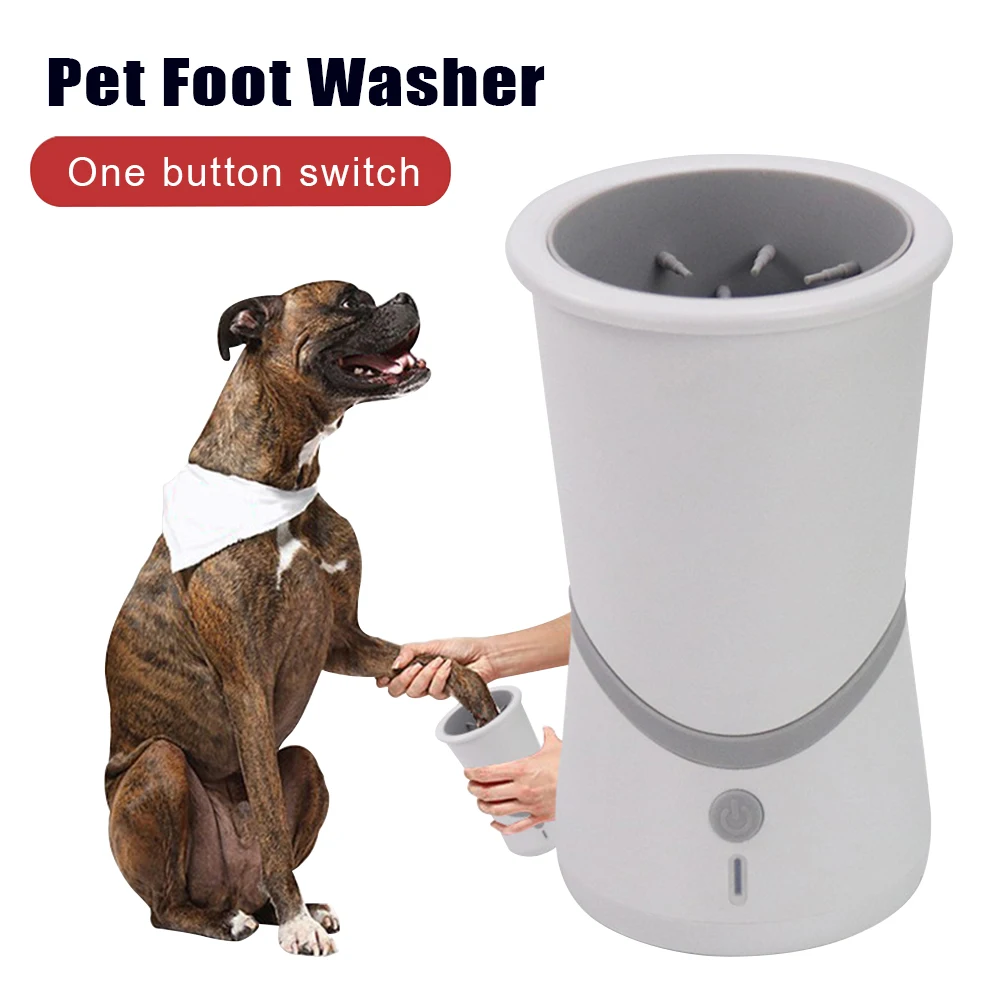 

Detachable USB Charging Paw Cleaner 4W Silicone Dog Cat Automatic Electric Pet Foot Washer Quickly Wash Portable Home 3.7V
