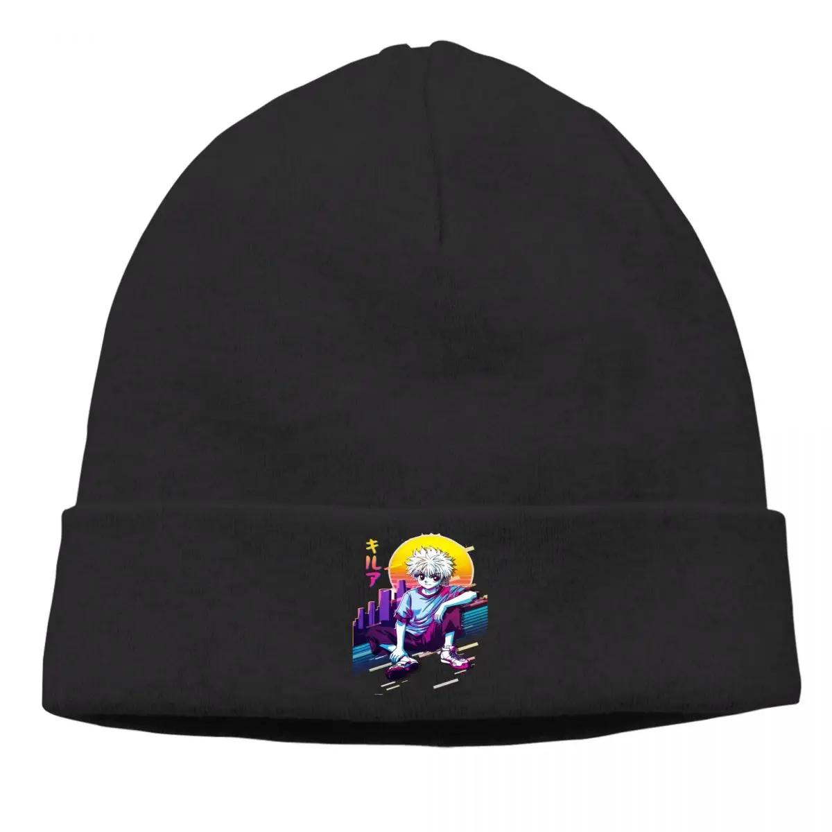 

Hunter X Hunter Freecss Teenager Comics Outdoor Beanie Hats Colorful Knitted Bonnet High Quality Skullies Caps Earmuffs