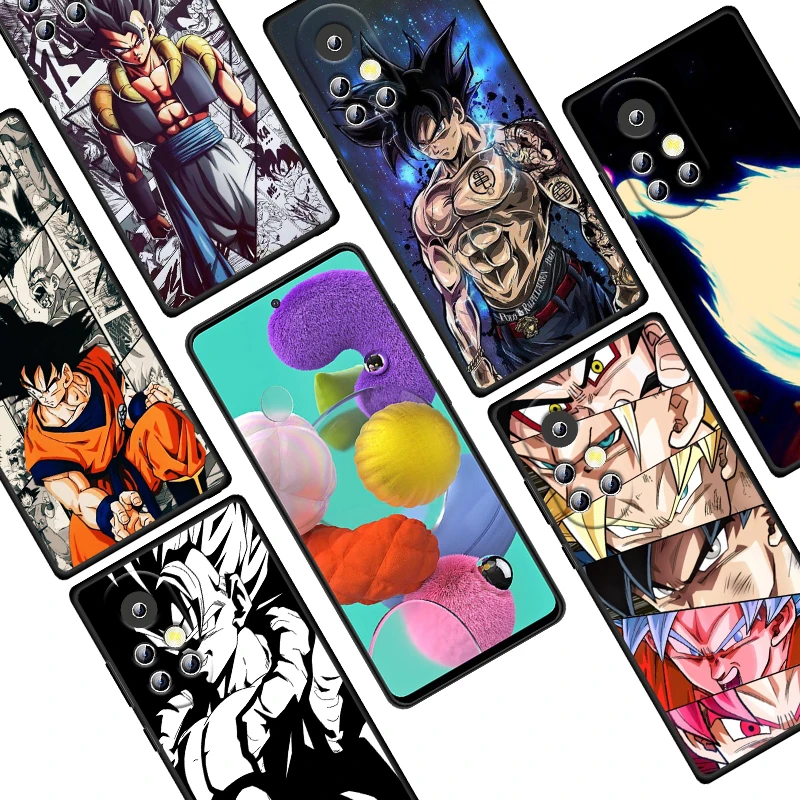 

Anime Super Son Goku For Huawei Nova 9 8 7 6 SE 7i 5T 5i 5Z 5 4E 4 3i 3 E 2i 2 Lite Pro 2017 Black Phone Case Funda Capa