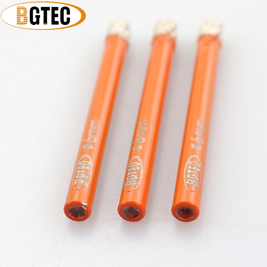 BGTEC 10 шт./компл. 6 мм сухое вакуумное сверло с круглым хвостовиком алмазные сверла