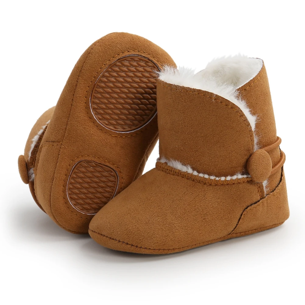 Botas c&aacute;lidas para beb&eacute;s reci&eacute;n nacidos, botines de nieve de suela suave, para primeros caminantes, de 0 a 18 meses-2