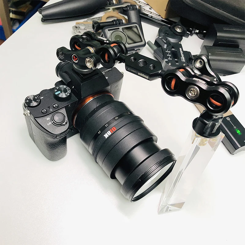 Камера монитор двойной шаровой головкой удлинитель Волшебная рукоятка