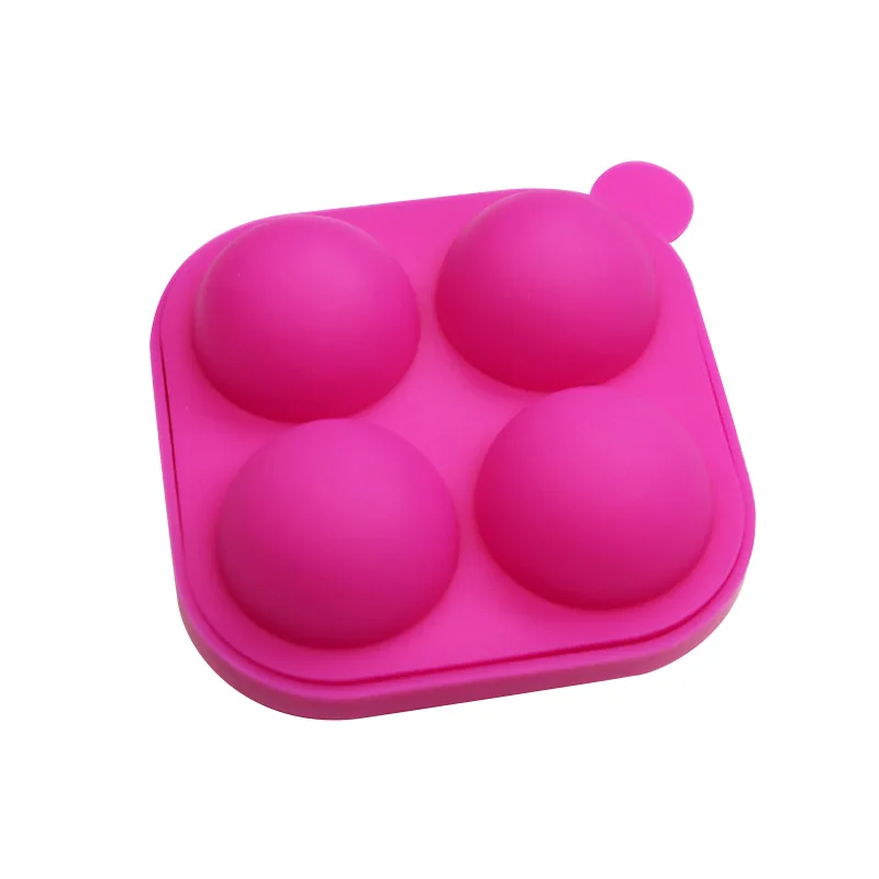 Силиконовая форма для леденцов с 4 палочками 4-полочная круглая шоколада