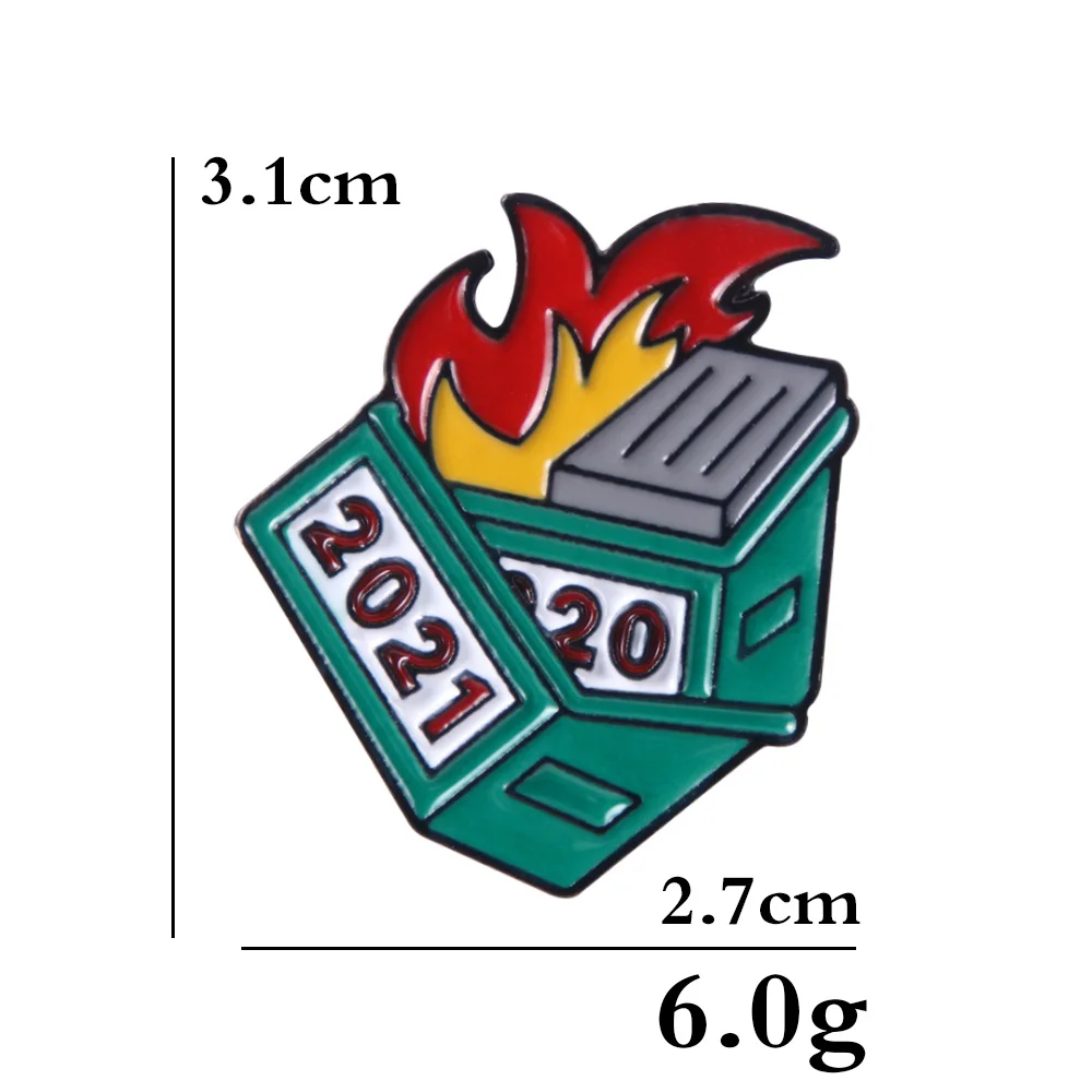 

2021 Trend Novelty Enamel Pin Brooch For Women Men Lapel Clothing Backpack Hat Accessories Decoration