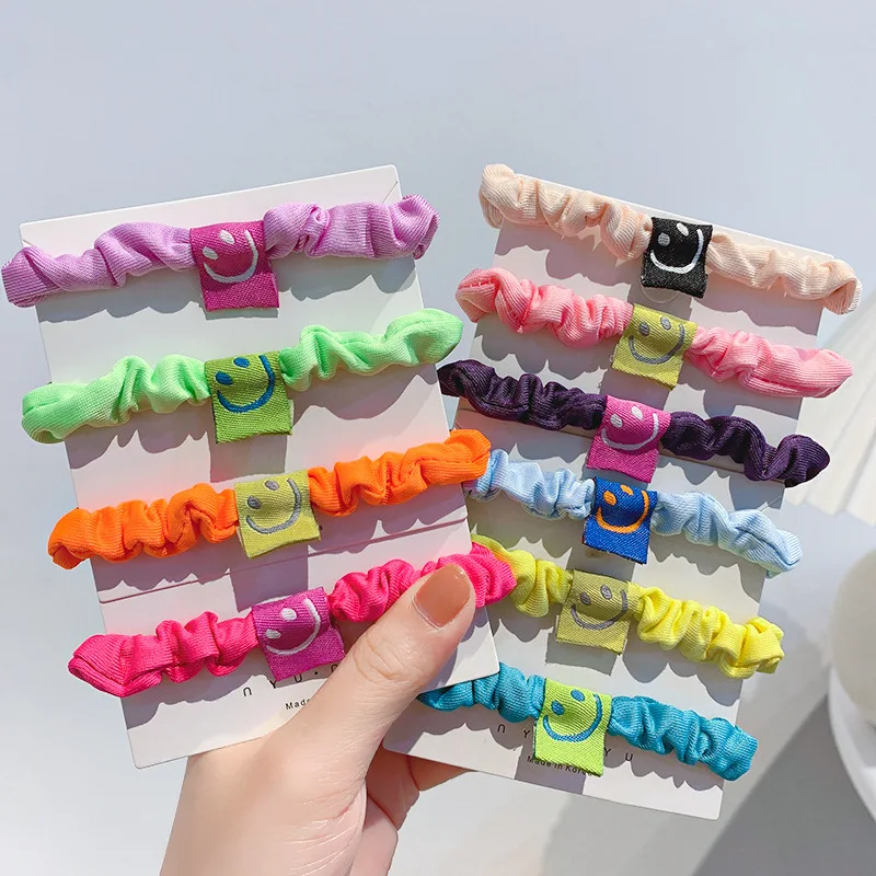

Korean Style Elastic Hair Bands For Girls Baby Hair Accessories Children Hair Ring Head Rope Kids Ponytails Hair Wear Scrunchies