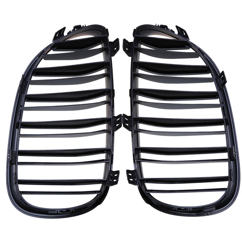 Решетки гоночные POSSBAY с двойными решетками матовые черные для BMW 5 Series E61