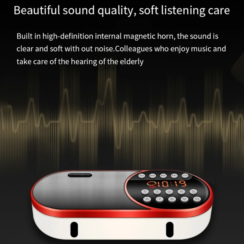 

T21B Radio Receiver Speaker FM AM Digital Stereo Mini MP3 Music Player Portable Radio with LCD Display Camping Outdoor Elderly