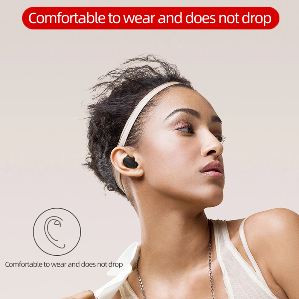 Беспроводные bluetooth наушники E6s со светодиодный ным дисплеем стереонаушники с