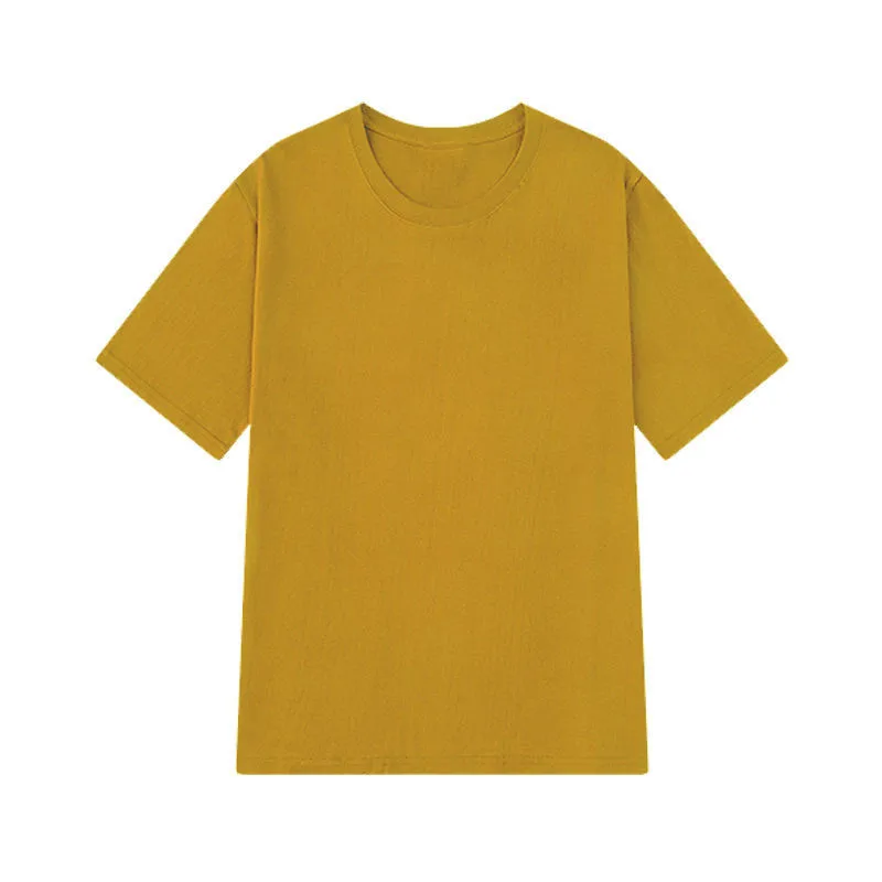 

Xinjiang 100% cotton T-shirt Men And Women Short Sleeves Loose Leisure Summer