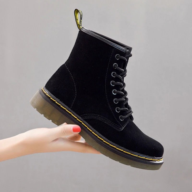 Осень-зима Крутые парные ботильоны Martin Мужские ботинки на массивном каблуке