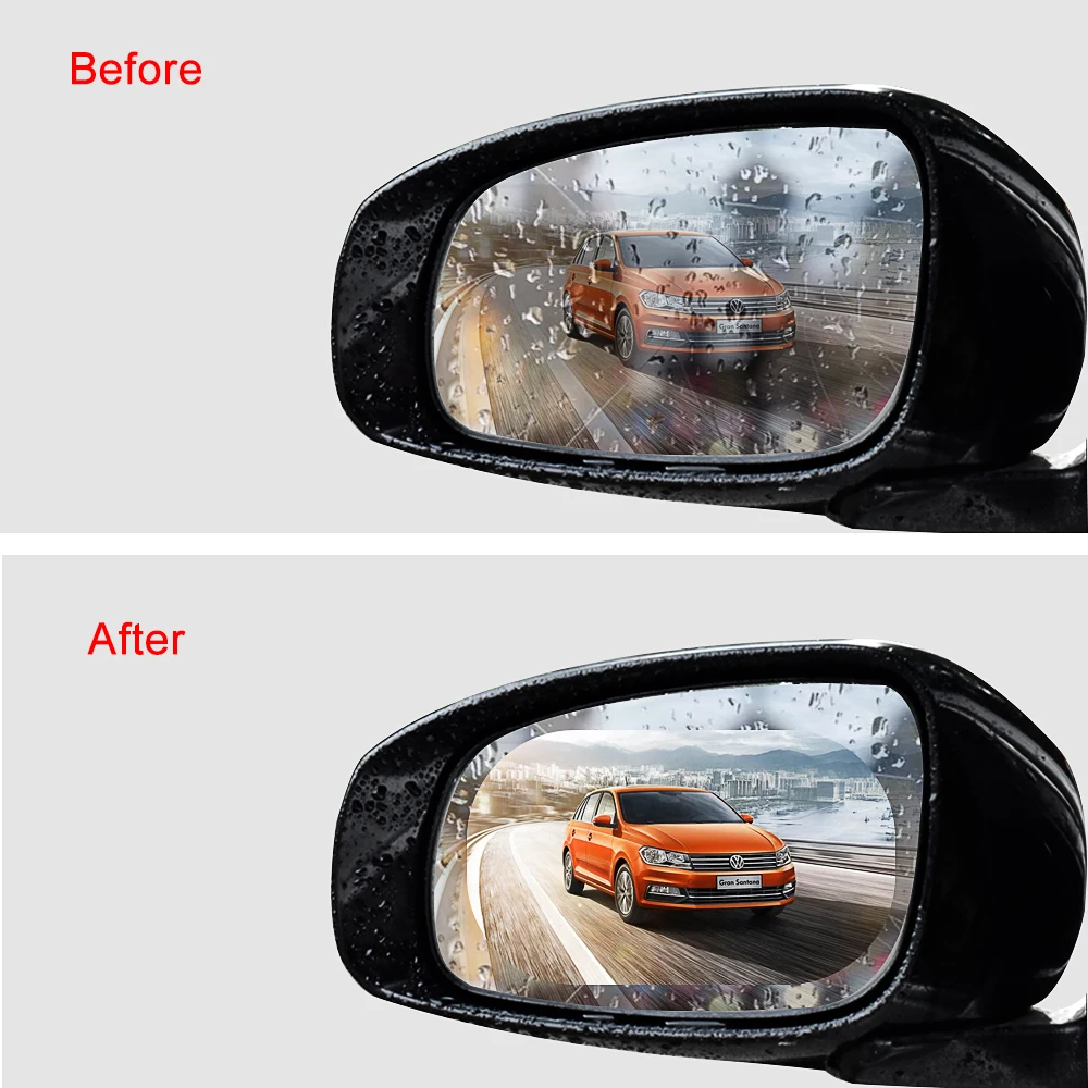 Автомобильная зеркальная защитная пленка заднего вида наклейка для renault megane 2 bmw