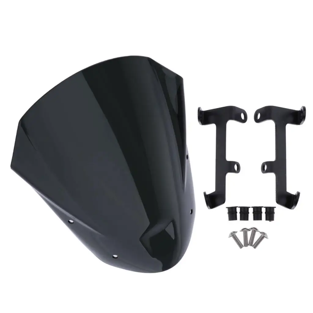 

Smoke Windscreen Panels Wind Deflector For YAMAHA MT09 MT-09 FZ-09