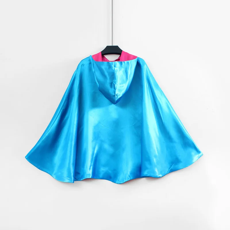 Плащ с капюшоном для девочек ширина 280 см двухслойный плащ принцессы розовый