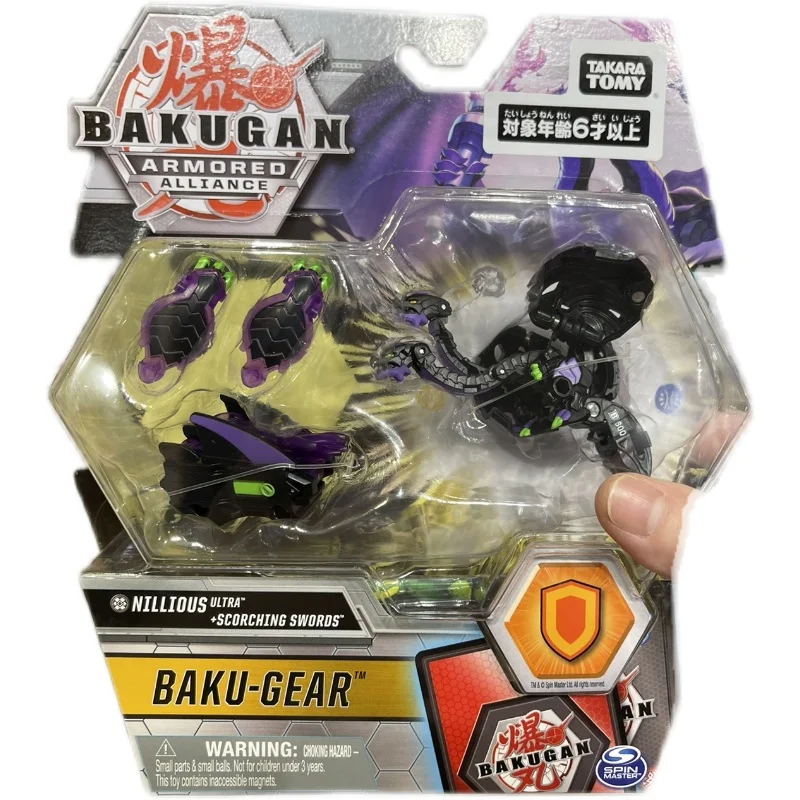 Фото Подлинный TAKARA TOMY Bakugan Battle Brawlers Alliance Set Bakugan Warrior Hell трехголовый костюм для собаки, игрушка для выброса №2