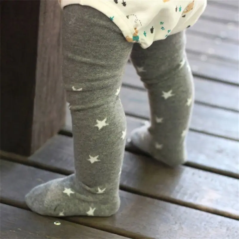Meihuida зимние детские мягкие хлопковые колготки с принтом звезд Чулочные изделия