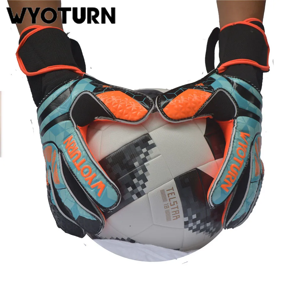 Новое поступление оранжевые латексные перчатки для вратаря по футболу