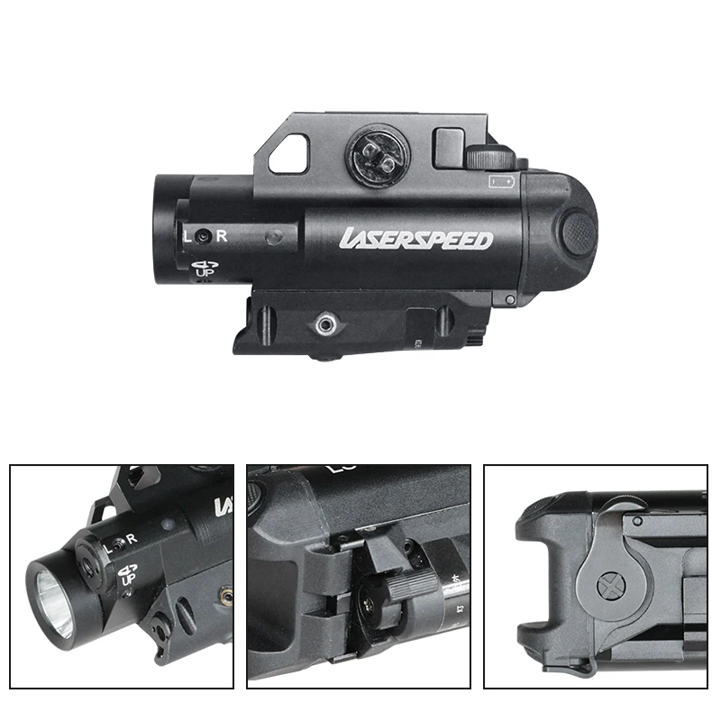 Laserspeed алюминиевый Компактный ИК и зеленый лазерный прицел с двойным лучом с оружие светильник Тактический комбо