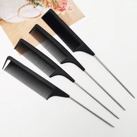 hairdressing comb plastic comb lady steel needle iron tail comb foreign trade comb black styling professional comb