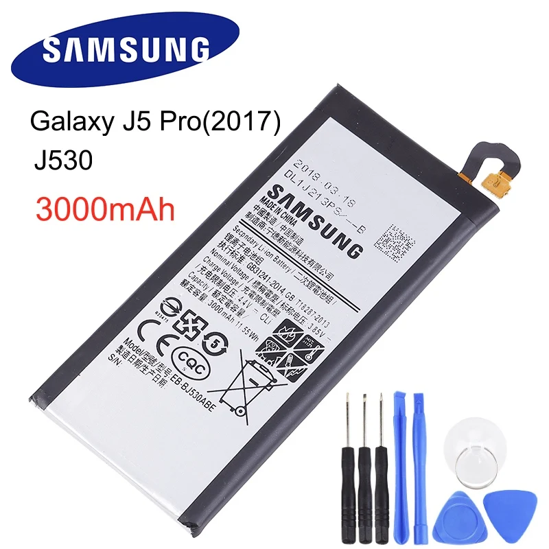 EB-BJ530ABE Samsung Original Battery For Samsung Galaxy J5 /J5 Pro J530 J530F J530G Polymer Lithium Battery 3000mAh