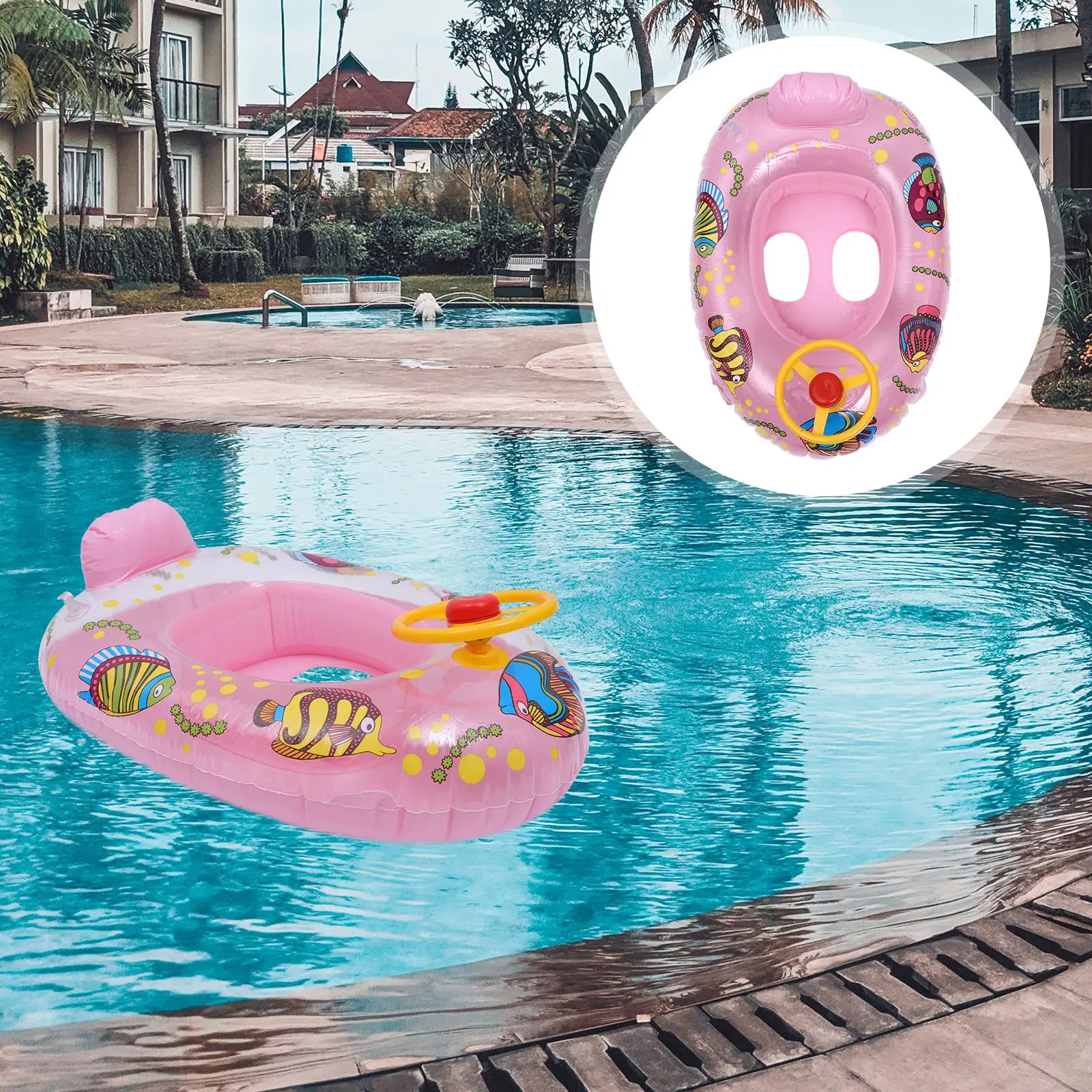 

1pc Swimming Ring Creative Inflatable Safe Water Float Ring Swimming Ring for Kids Children