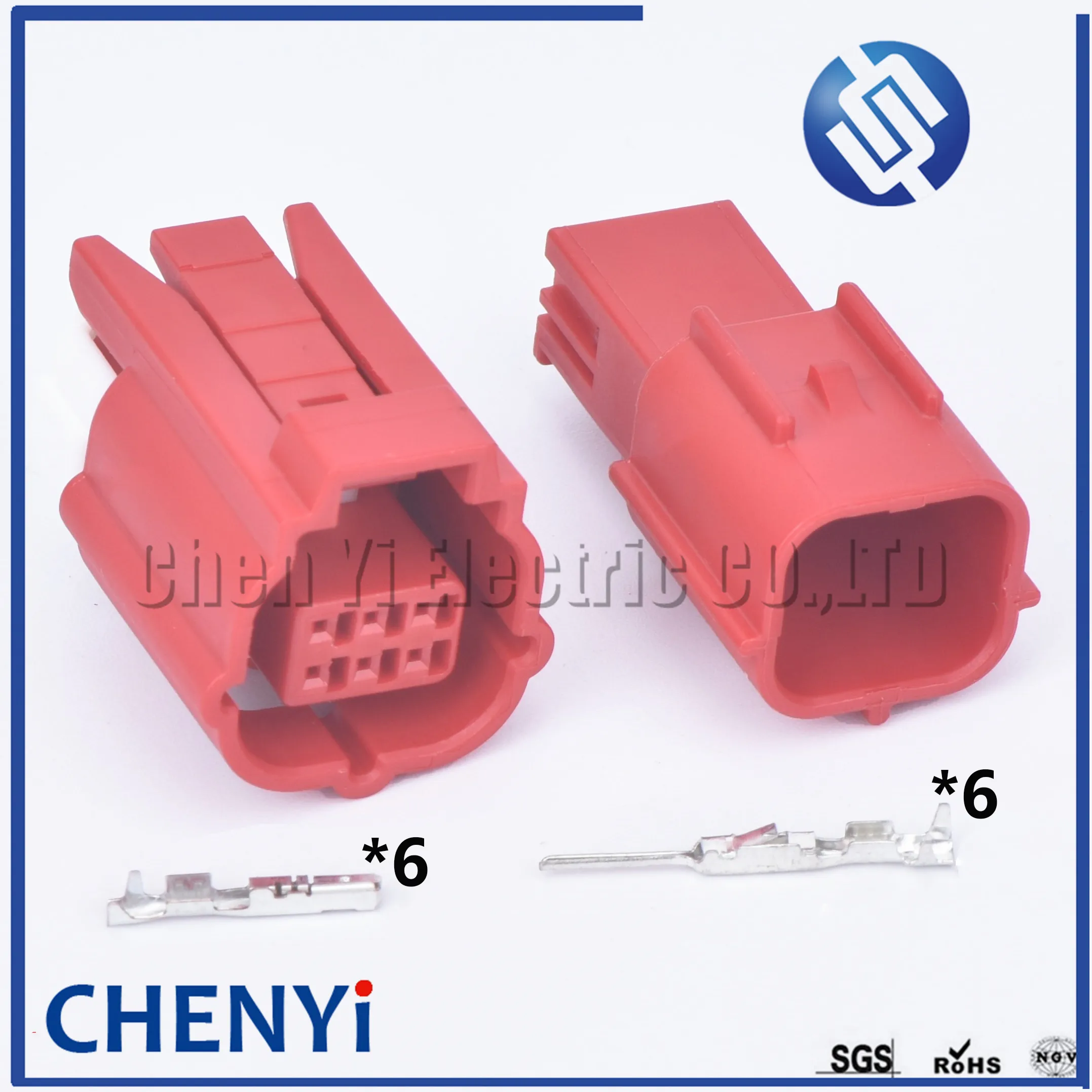 

Red 0.6mm 6 pin Haojue motorcycle diagnosis plug auto waterproof connector car electrical wiring case adapter housing connector