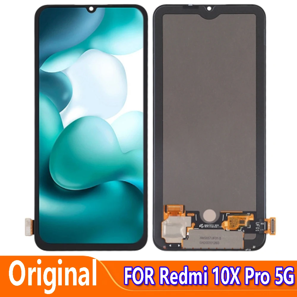 Pantalla AMOLED Original de 6,57 "para Xiaomi Redmi 10X Pro 5G M2004J7BC, reemplazo de pantalla LCD, montaje de digitalizador t&aacute;ctil-0