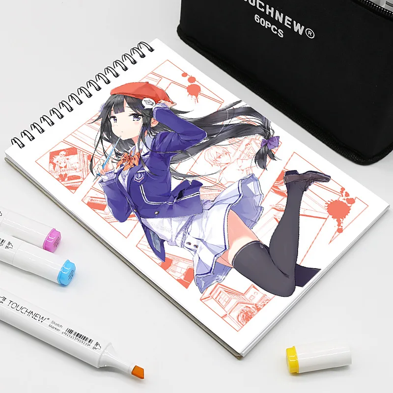 Маркеры TouchNEW 30/40/60/80 цветов маркеры для рисования манги ручка на спиртовой основе