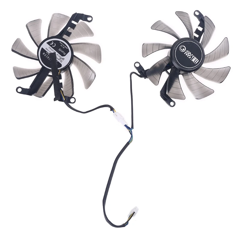

1 Pair 85mm 4Pin Cooler Fan for Galax GeForce GTX 1660 RTX 2060 2070 Graphics Card Cooling Fan