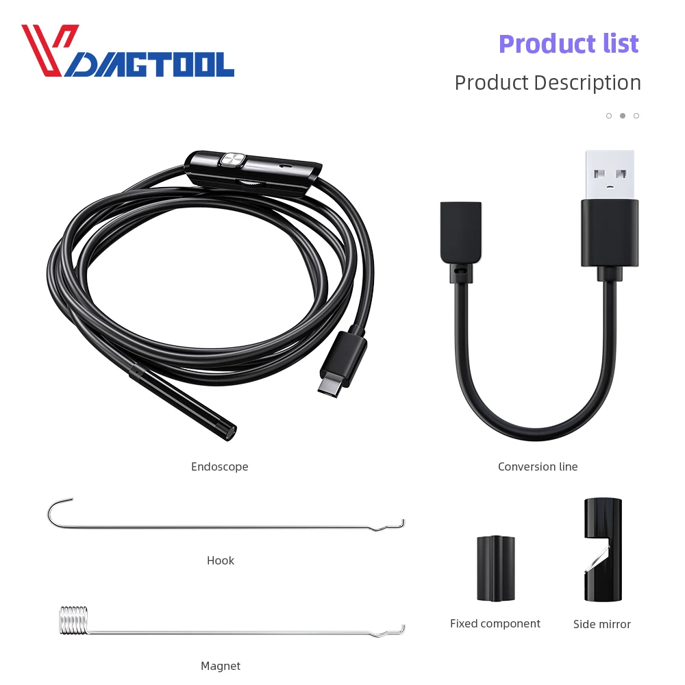 Эндоскоп Гибкая камера Endoscopio USB для Android/ПК ноутбук с 6 светодиодами 5 мм/7 мм