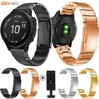 Ремешок быстрого крепления 20 мм для Garmin Fenix 6S6S Pro, ремешок из нержавеющей стали для наручных часов Garmin Fenix 5S5S Plus, ремешок для умных часов