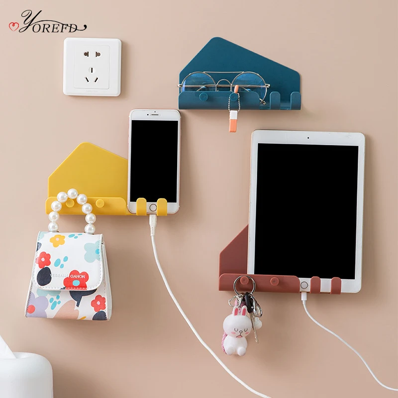 

Креативная многофункциональная настенная полка-органайзер OYOREFD, держатель с дистанционным управлением, вертикальная подставка для дома