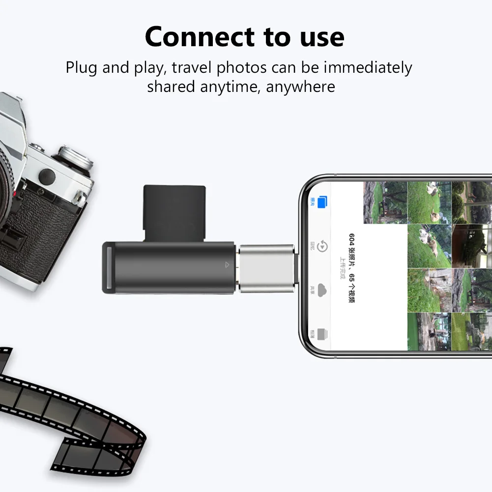 

Famale USB OTG for ios Lightning Adapter Converter Fast USB 3.0 Data SD Card U Disk Short OTG For iPhone 12 11 XS XR X 7 8 Plus