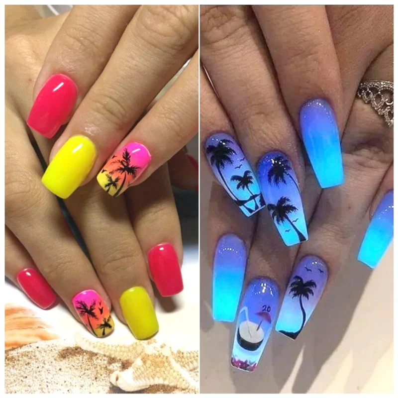 Флуоресцентная пудра для маникюра и дизайна ногтей 1 баночка неон фосфор