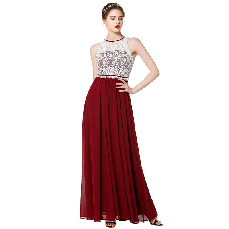 Женское шифоновое платье Siskakia макси-платье лоскутного покроя с открытыми