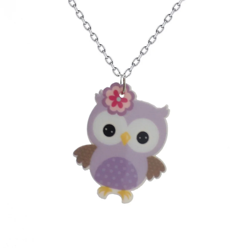 2019 модные подарки для девочек ювелирные изделия крутая фиолетовая подвеска