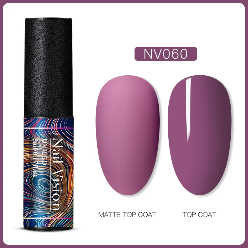 EES06655 Nail Vision 5 мл УФ-гель для ногтей Чистый гель лак матовый цвет нужно матовое верхнее покрытие замочить от ногтей гель лак для маникюра DIY - Цвет: EES06655