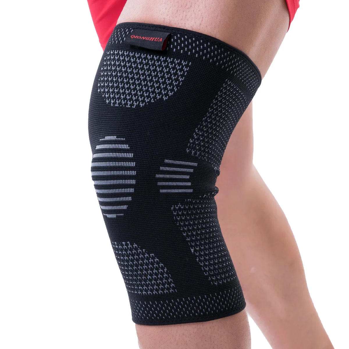 

direct sale sports knee protection nylon knitting anti slip sweat absorbing running sports knee protection