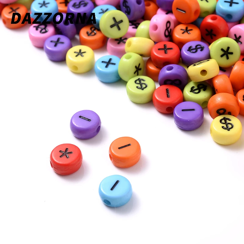 100 шт. акриловые бусины 4 х7 мм черного цвета | Украшения и аксессуары